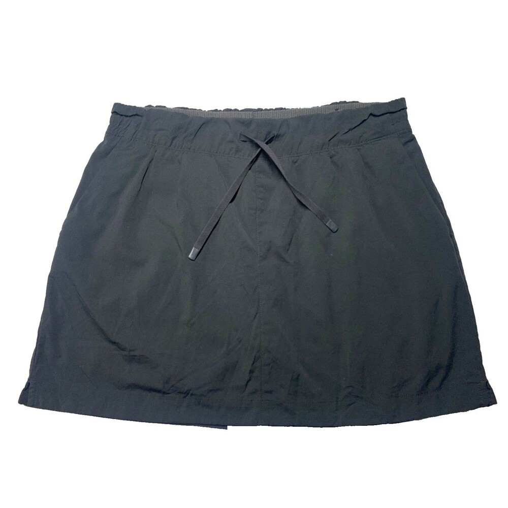 REI Co-op Active Skort Womens L Spruce Green Pull On Stretch Drawstring